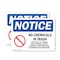 Signmission No Chemicals In Trash Sign With Symbol, 5 in W x Rectangle, Vinyl Decal OS-2PACK-NS-D-35-L-16052 - alternate 1